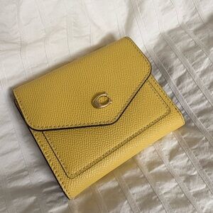 Coach Yellow Leather Women's Wallet